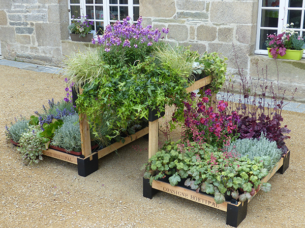 carrés fleuris